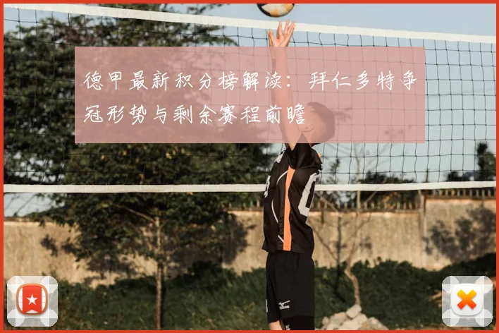 德甲最新积分榜解读:拜仁多特争冠形势与剩余赛程前瞻